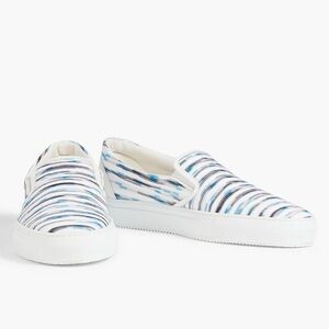 Missoni Space-Dyed Stretch-Knit Slip-On Sneakers, Size 43 NEW + DustBag $580